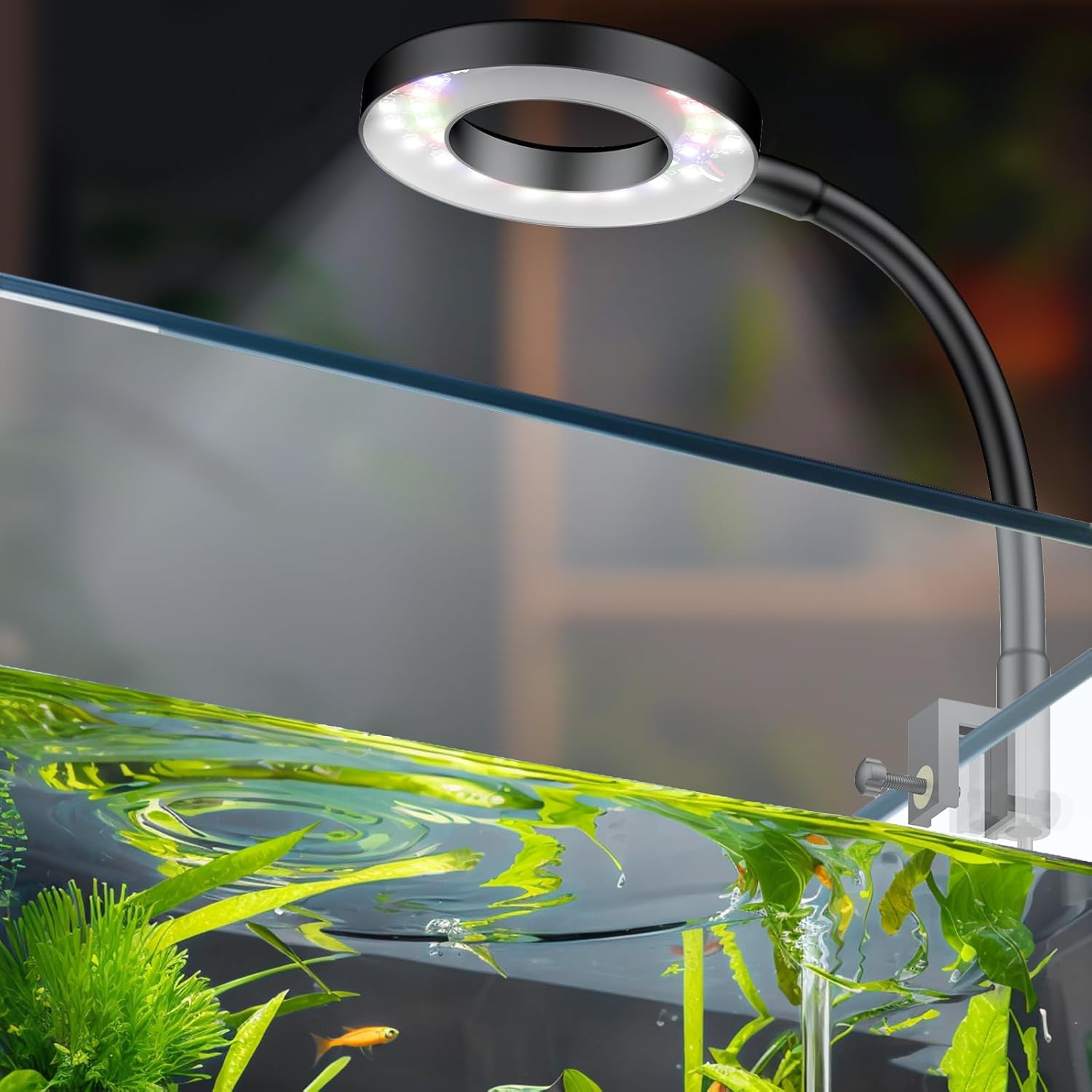 4.5W LED Aquarium Light for 1 to 5 Gallon Clip On Fish Tanks